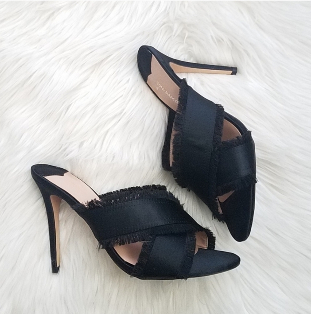 Tony Bianco Klay fringe mules - Picture 2 of 6